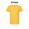 12 Pack: M&O Gold Soft Touch Short Sleeve Crewneck T-Shirt For Layering Outfits